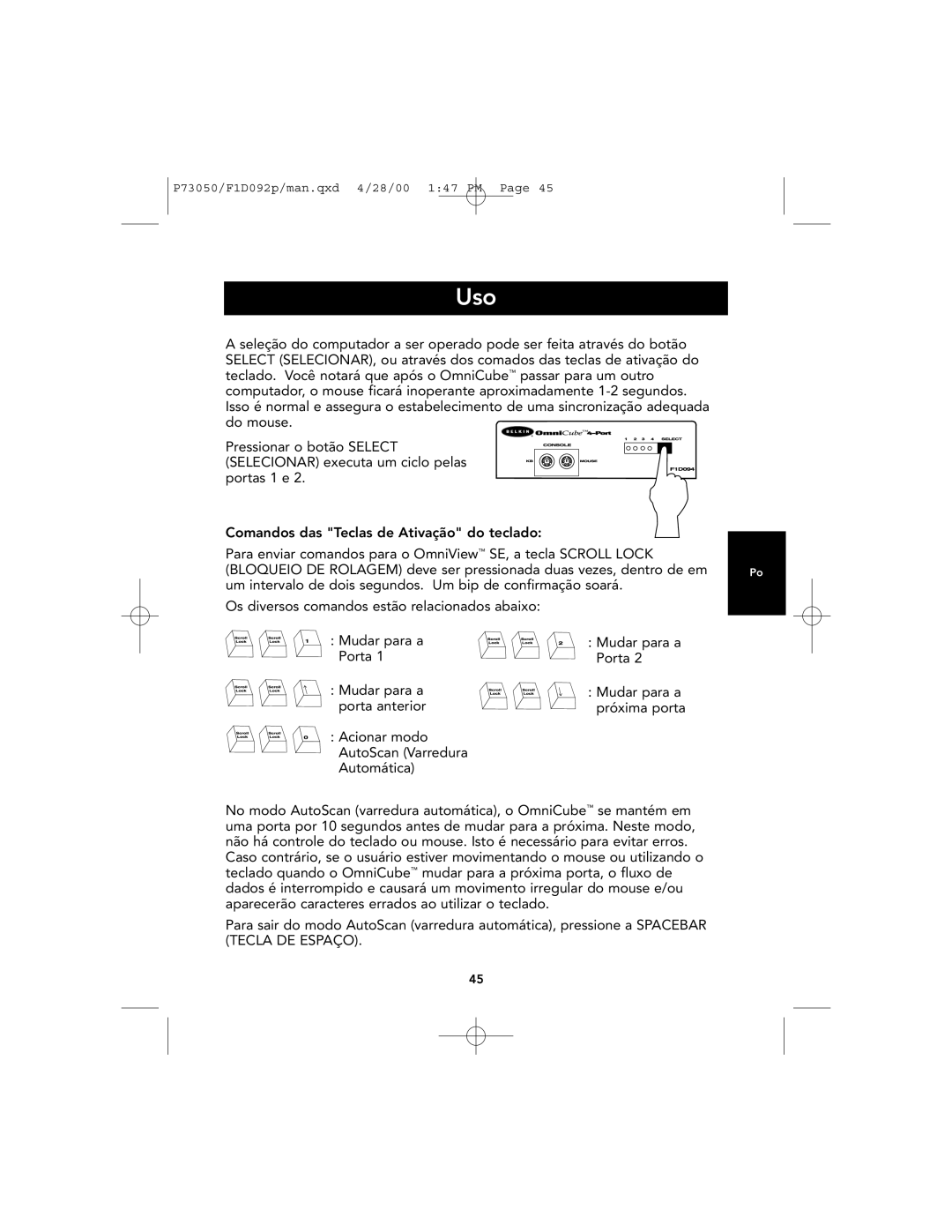 Belkin OmniCube user manual Uso 