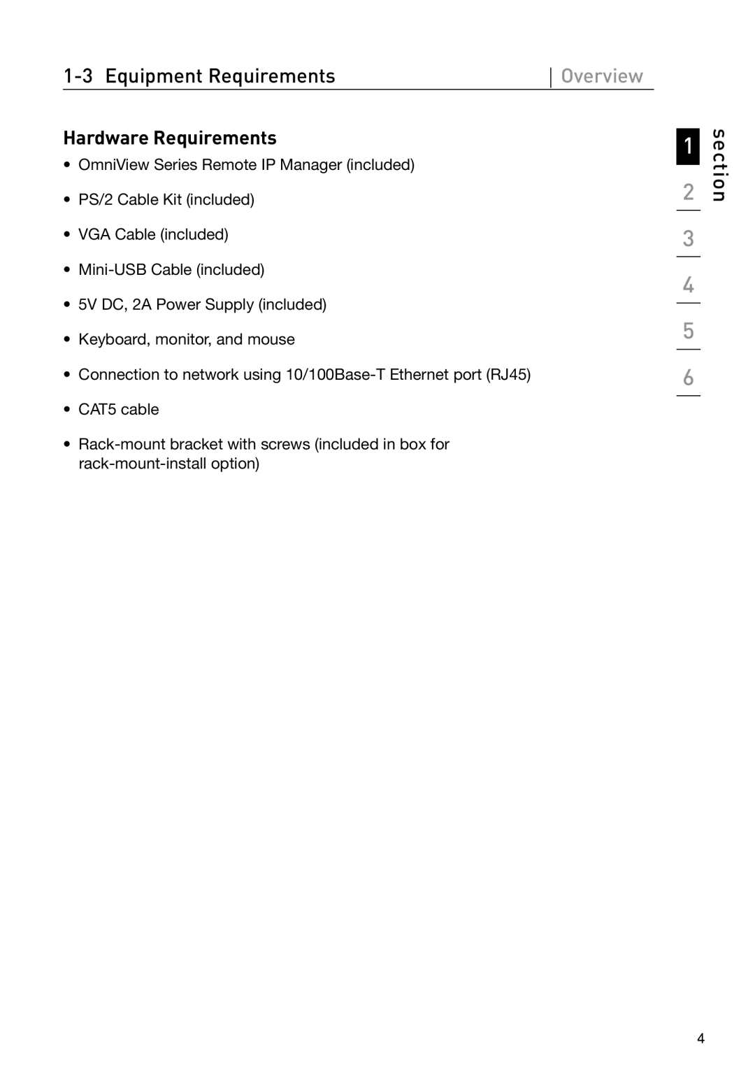 Belkin OmniView manual Hardware Requirements 