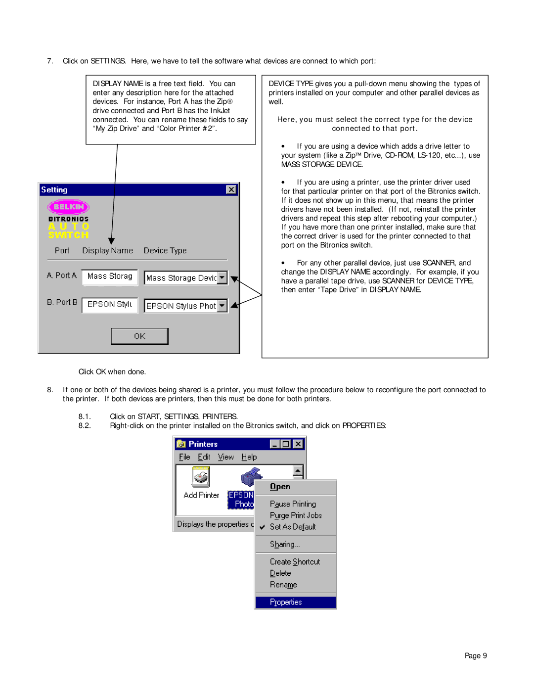 Belkin P72655 user manual Mass Storage Device 