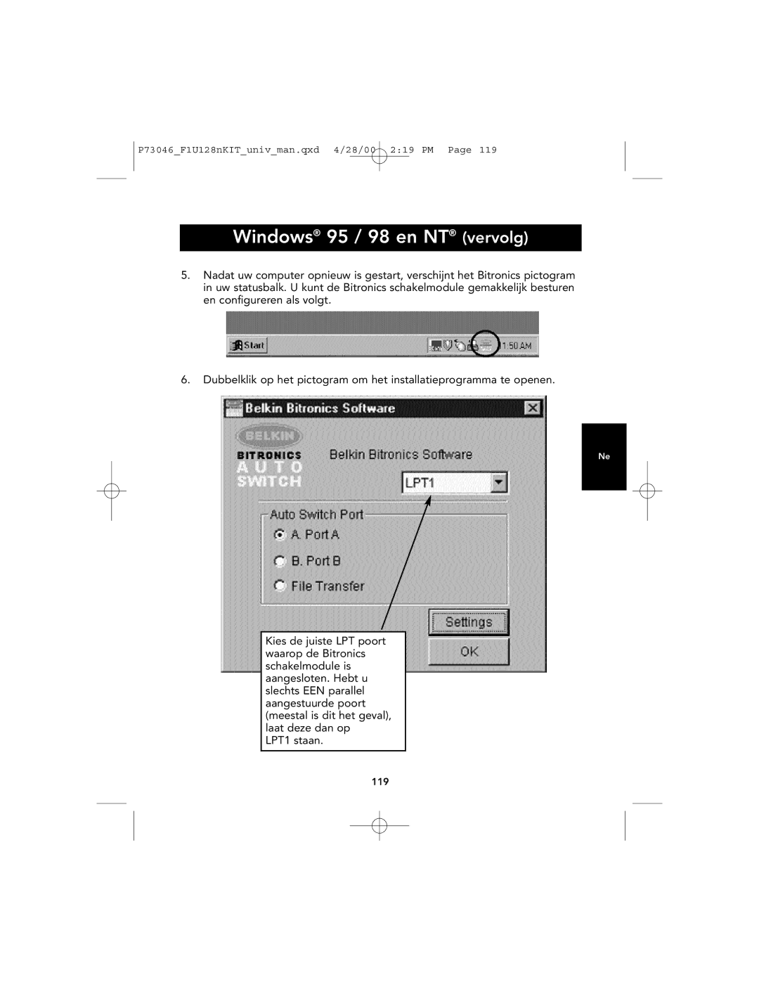 Belkin F1U128, P73046 user manual 119 