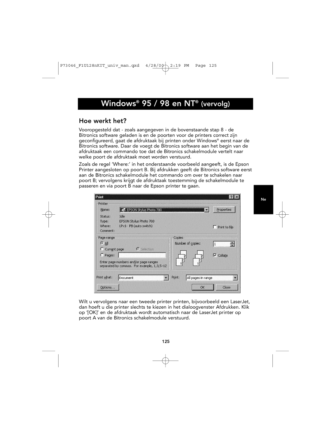 Belkin F1U128, P73046 user manual Hoe werkt het? 