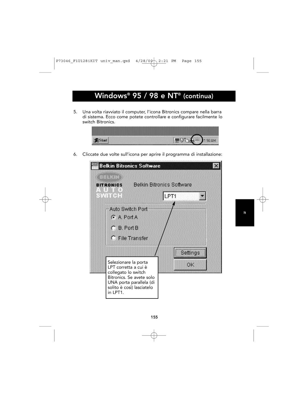 Belkin P73046, F1U128 user manual 155 