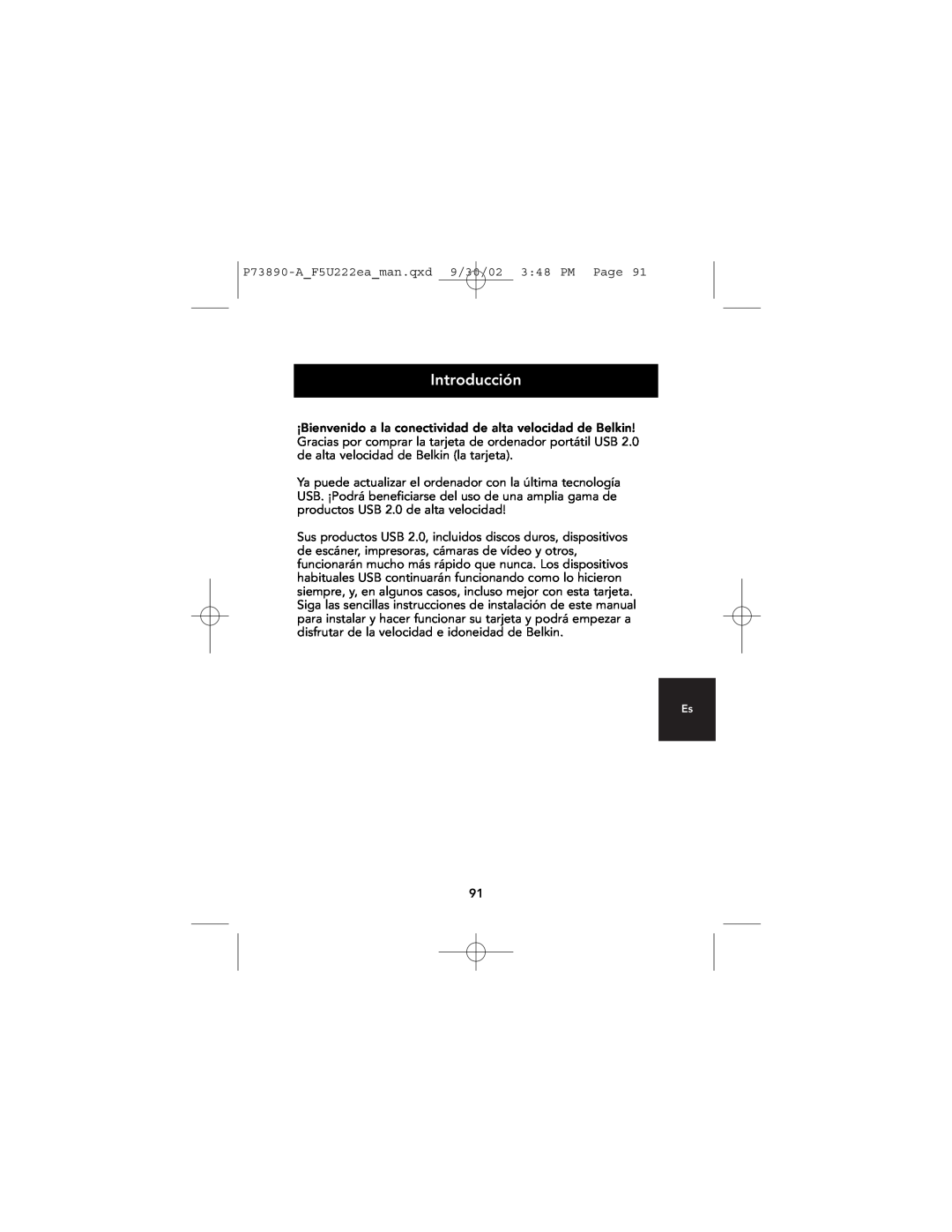 Belkin P73890EA-A manual Introducción 