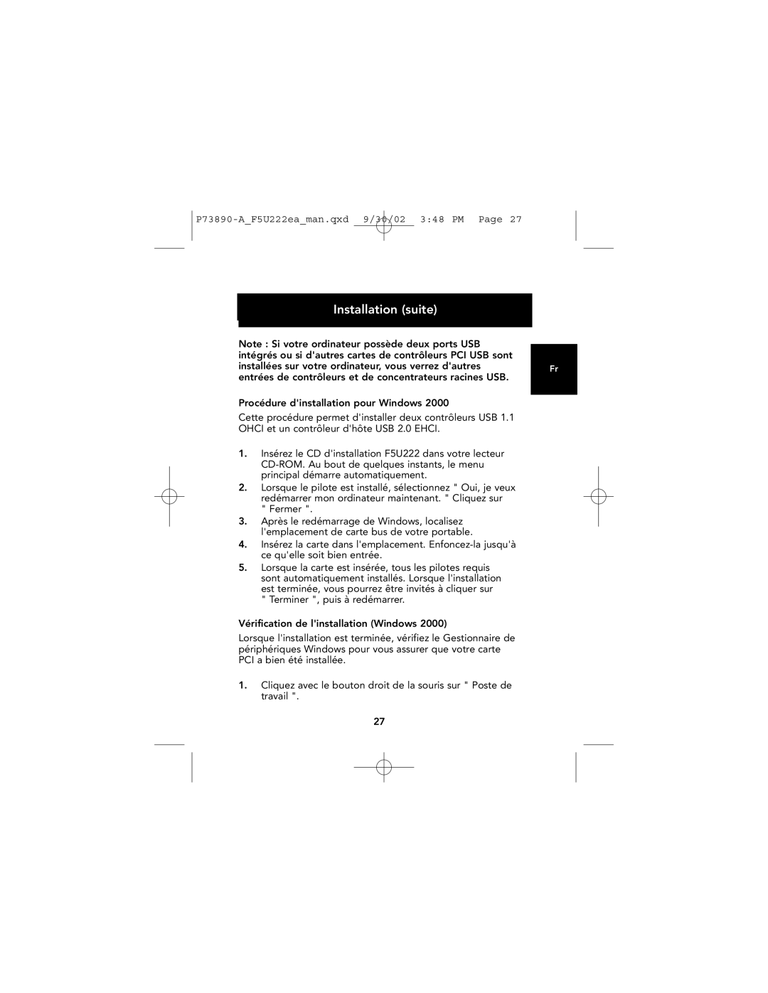 Belkin P73890EA-A manual Installation suite 