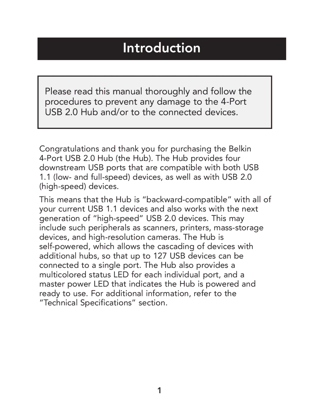 Belkin P73965 user manual Introduction 