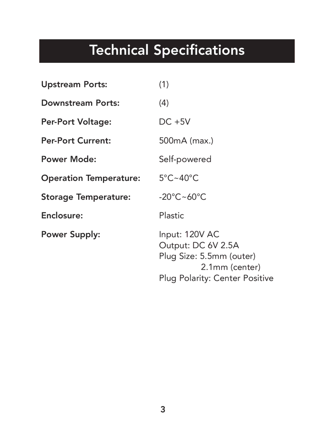 Belkin P73965 user manual Technical Specifications 