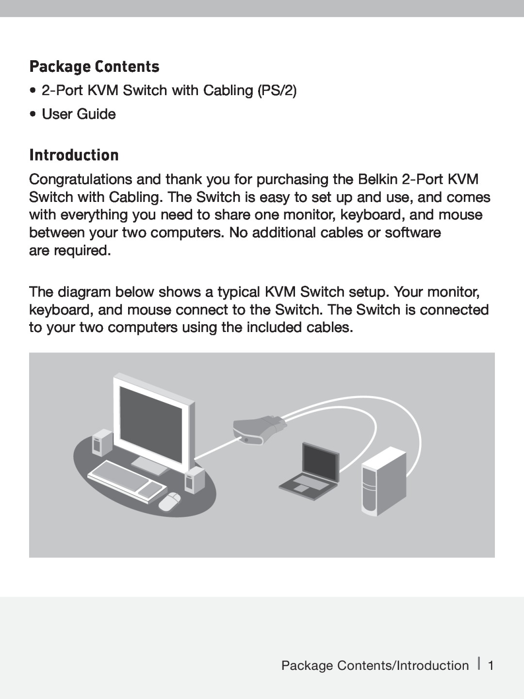 Belkin P74242-D manual Package Contents, Introduction 