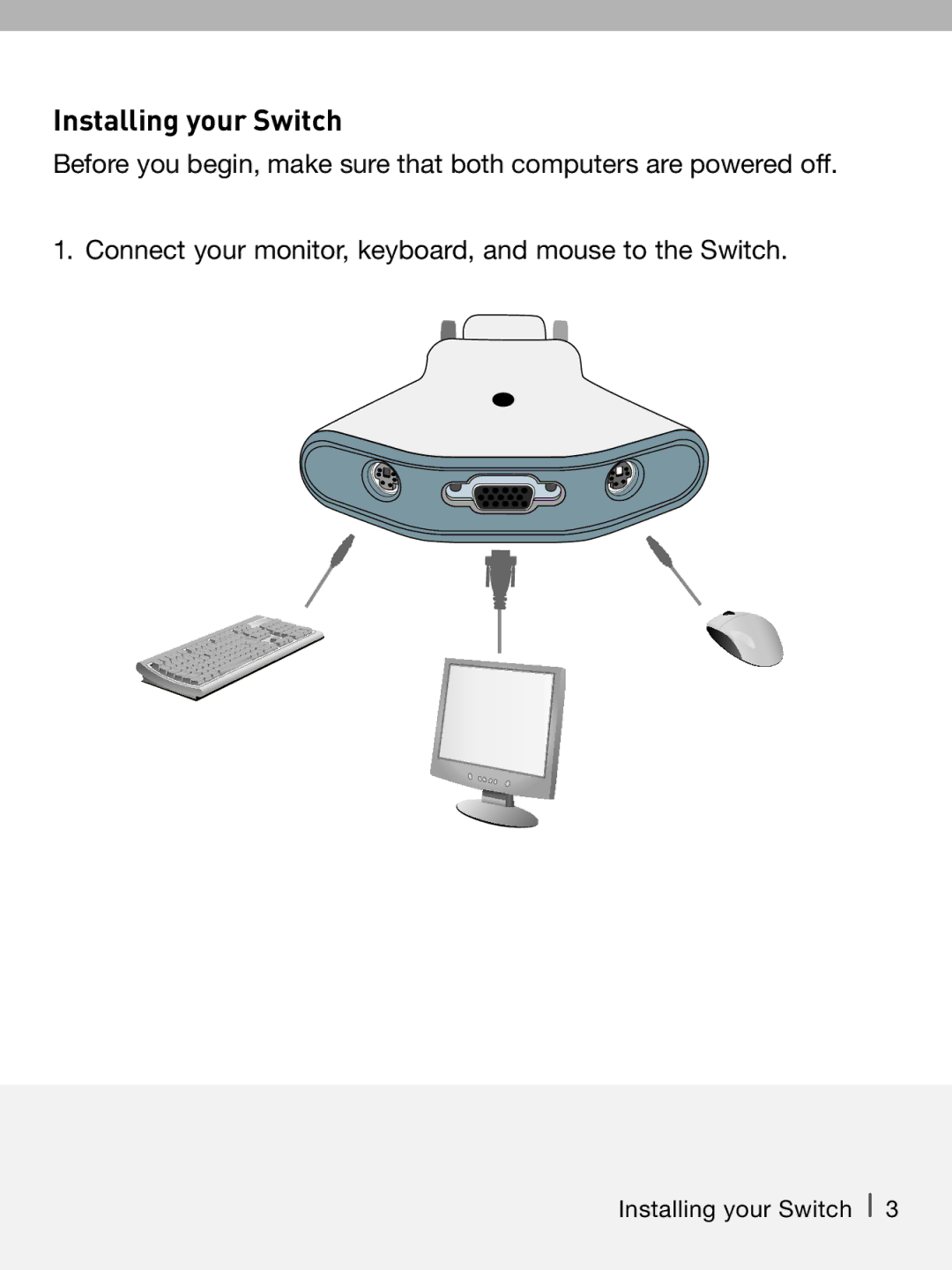 Belkin P74242-D manual Installing your Switch 