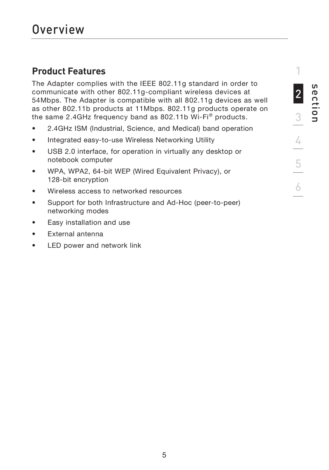 Belkin P74471EA-B manual Overview, Product Features 