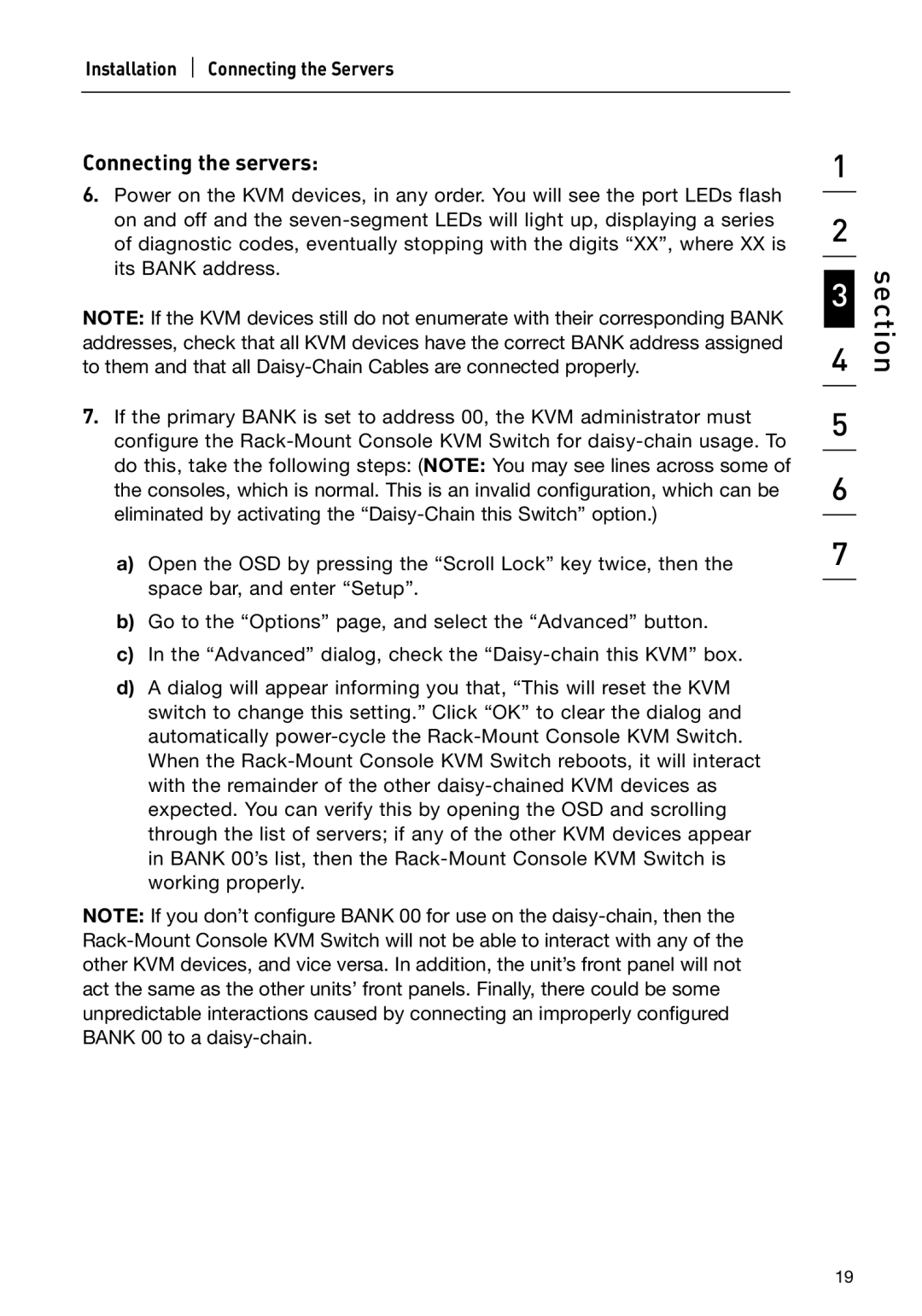 Belkin P74696 manual Connecting the servers 