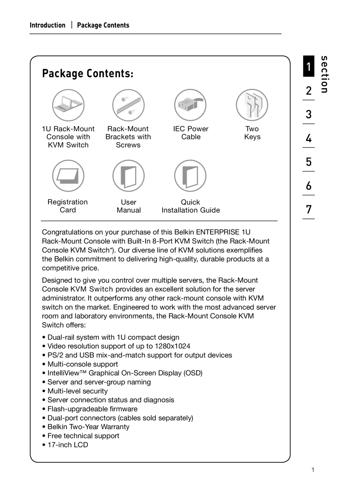 Belkin P74696 manual Package Contents 