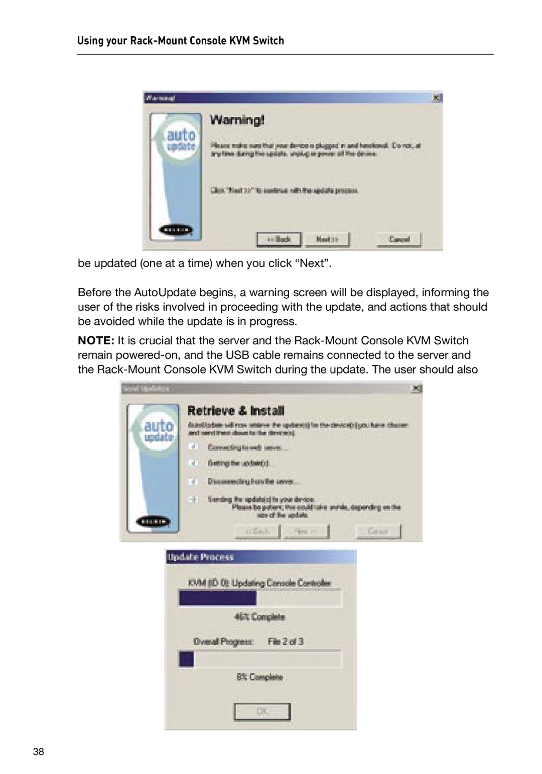 Belkin P74696 manual Using your Rack-Mount Console KVM Switch 