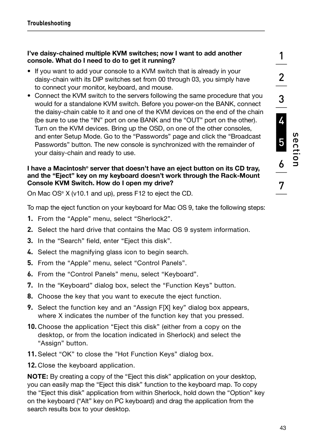 Belkin P74696 manual Section 