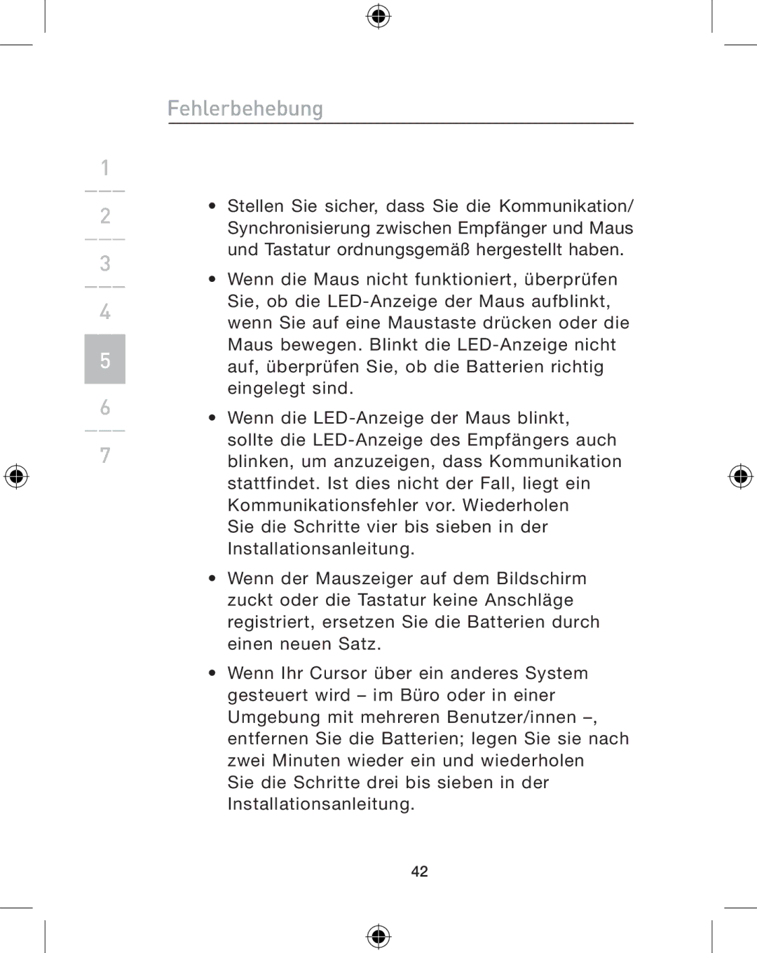 Belkin F8E849-BNDL, P74775UK user manual Fehlerbehebung 