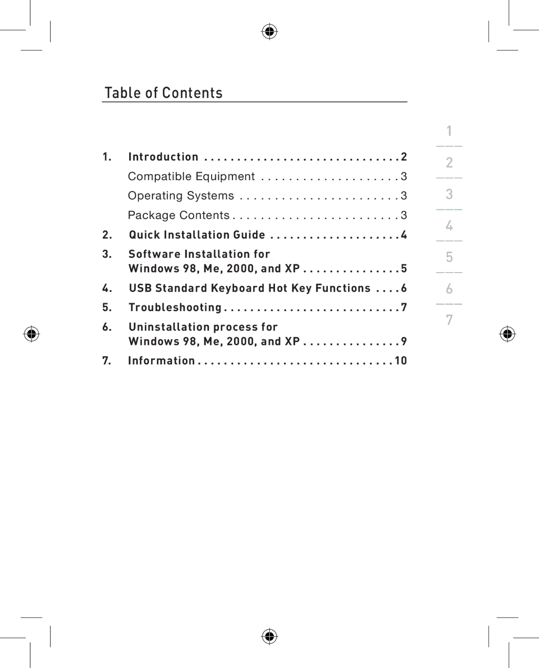 Belkin F8E883UK, P74782UK user manual Table of Contents 