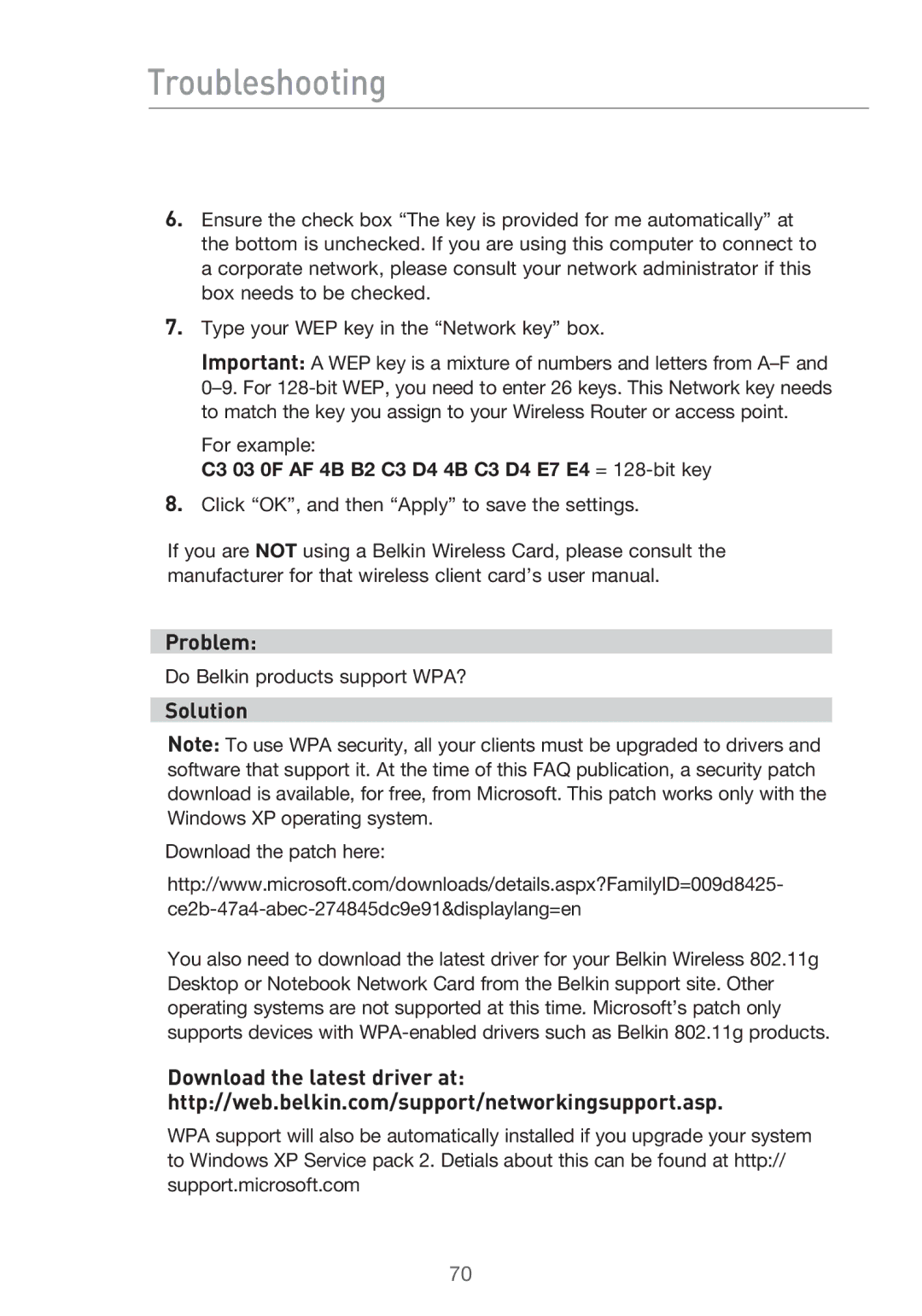 Belkin P75125UK manual For example 