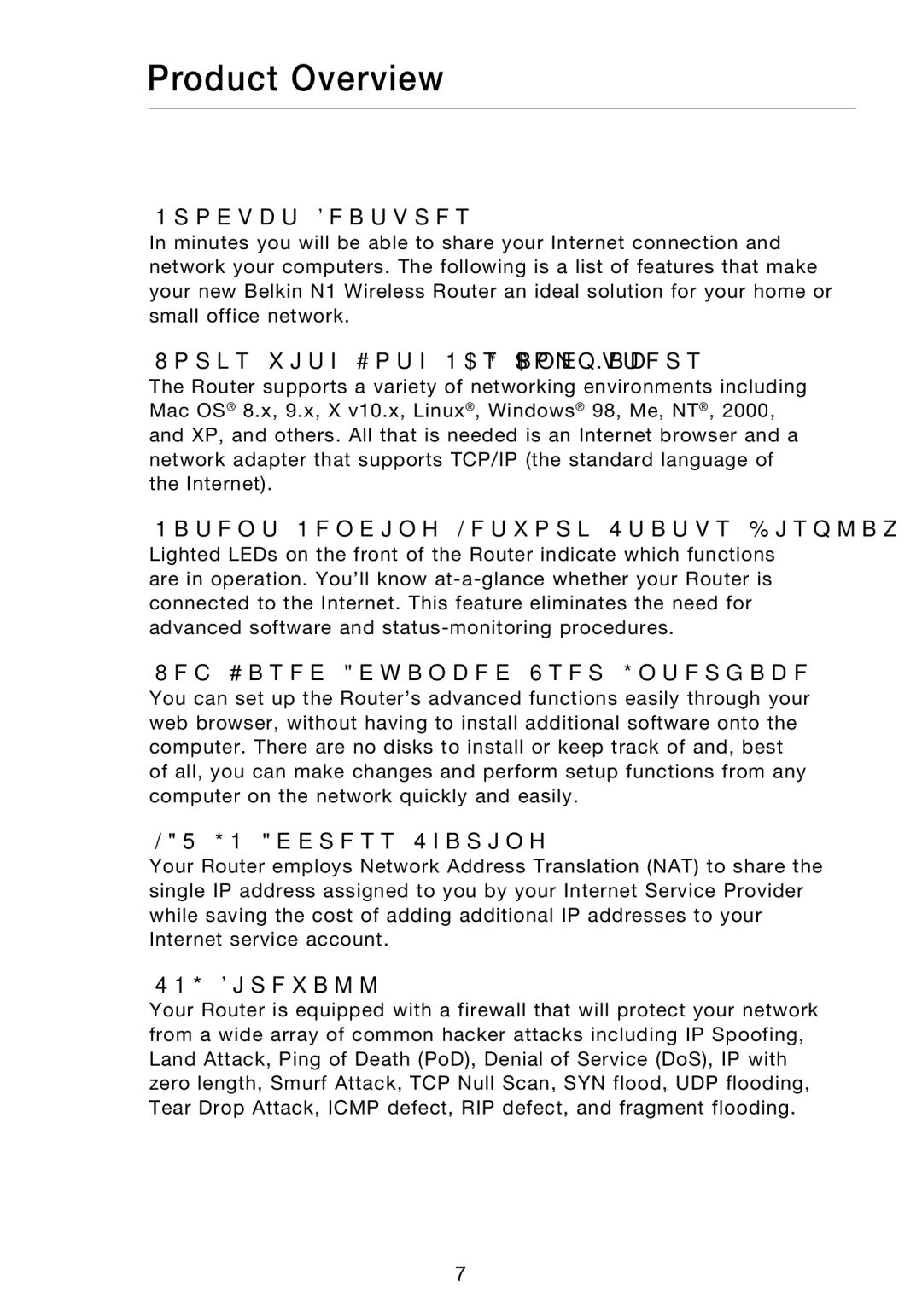 Belkin P75170EI manual Product Overview 