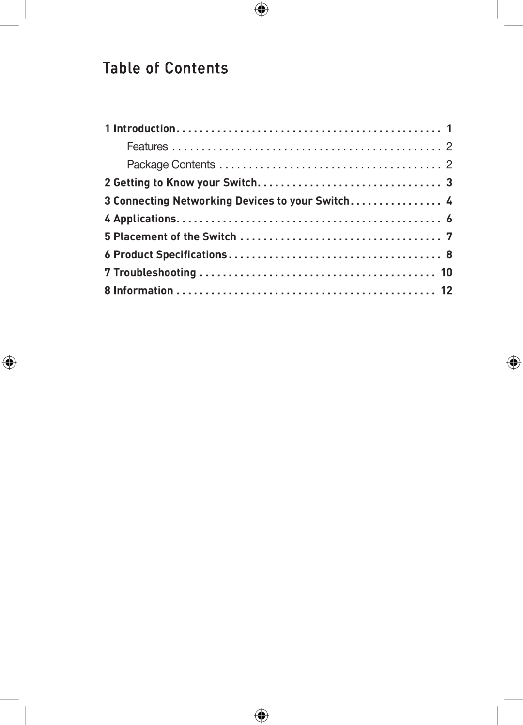Belkin P75179ea manual Table of Contents 