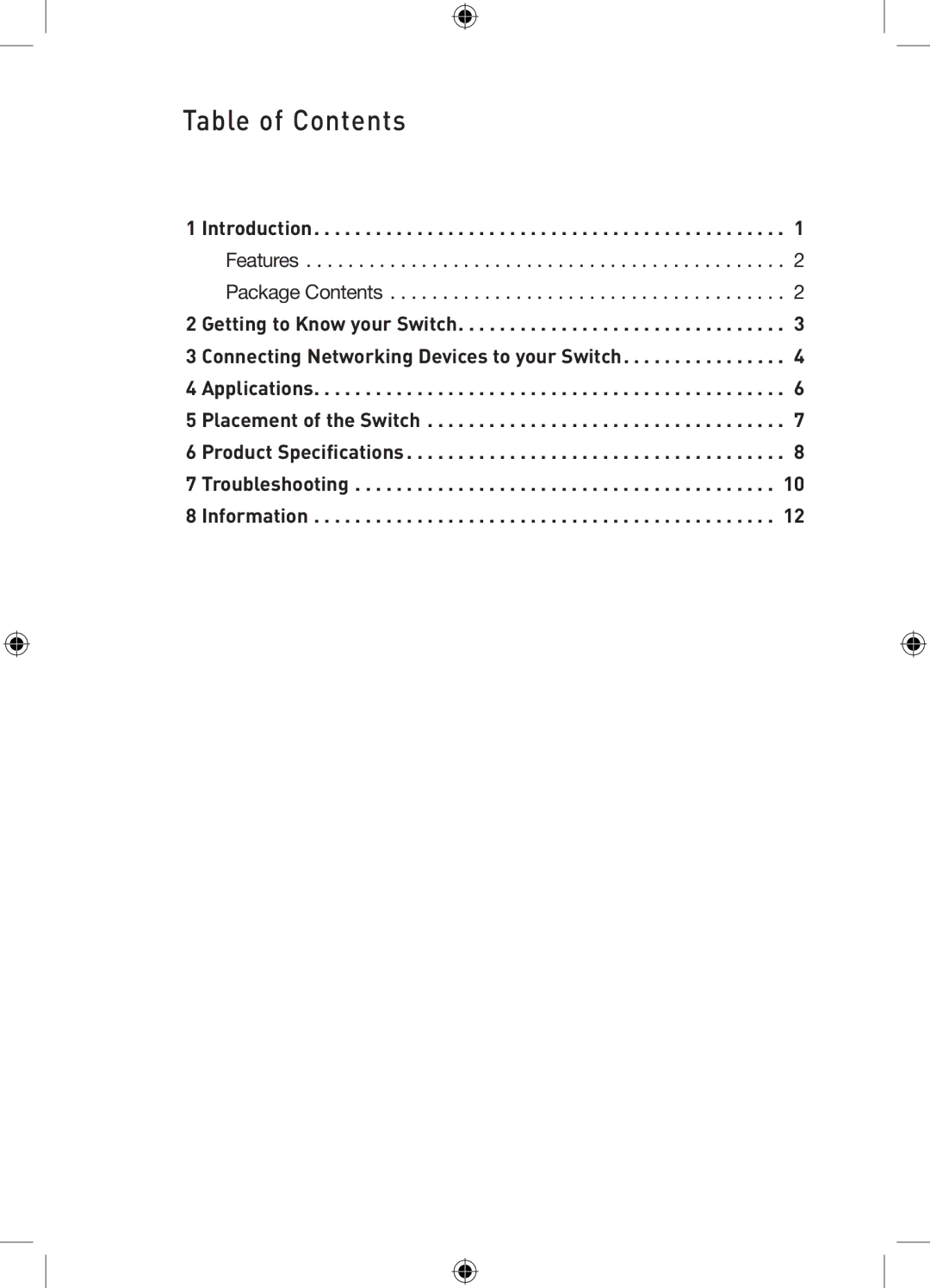 Belkin P75179ea manual Table of Contents 