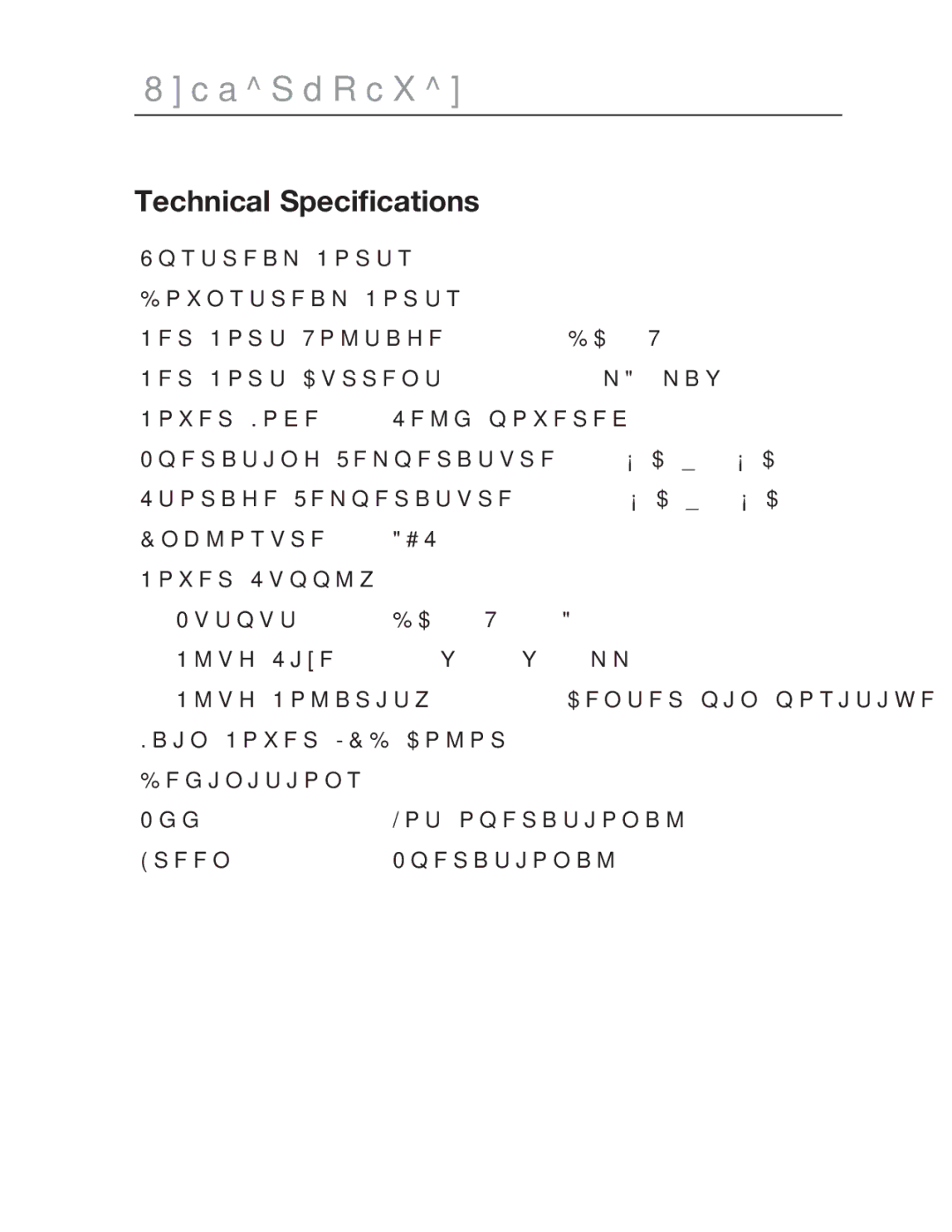 Belkin P75470ea manual Technical Speciﬁcations, Abs 