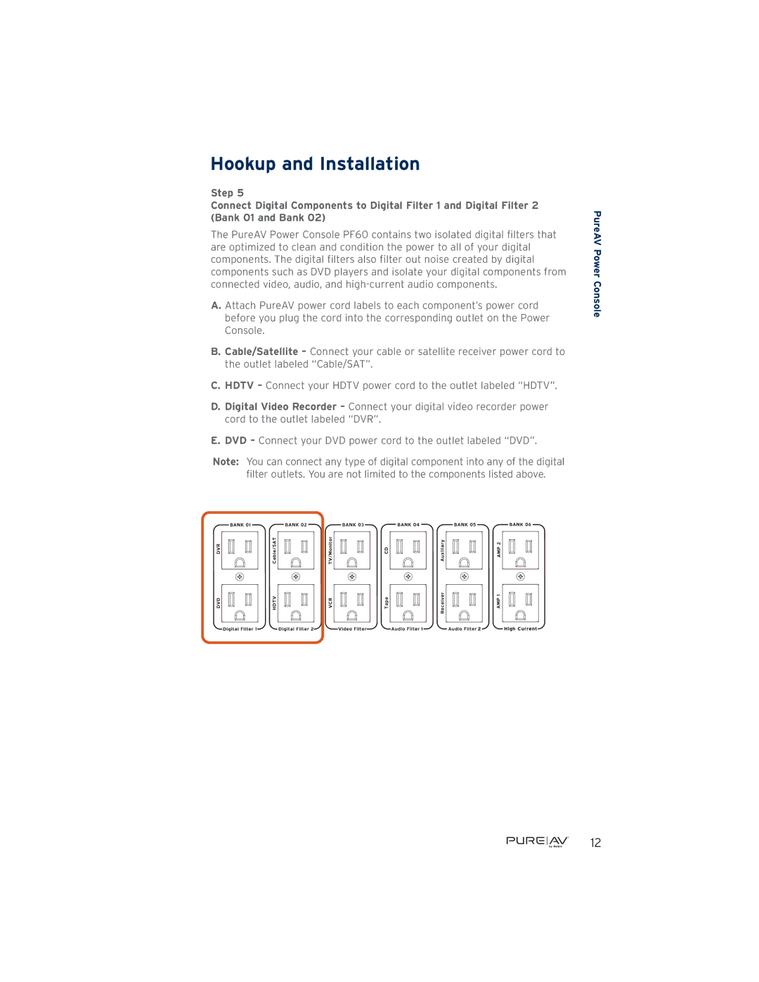 Belkin AP41300-12, PF60 user manual Hookup and Installation 