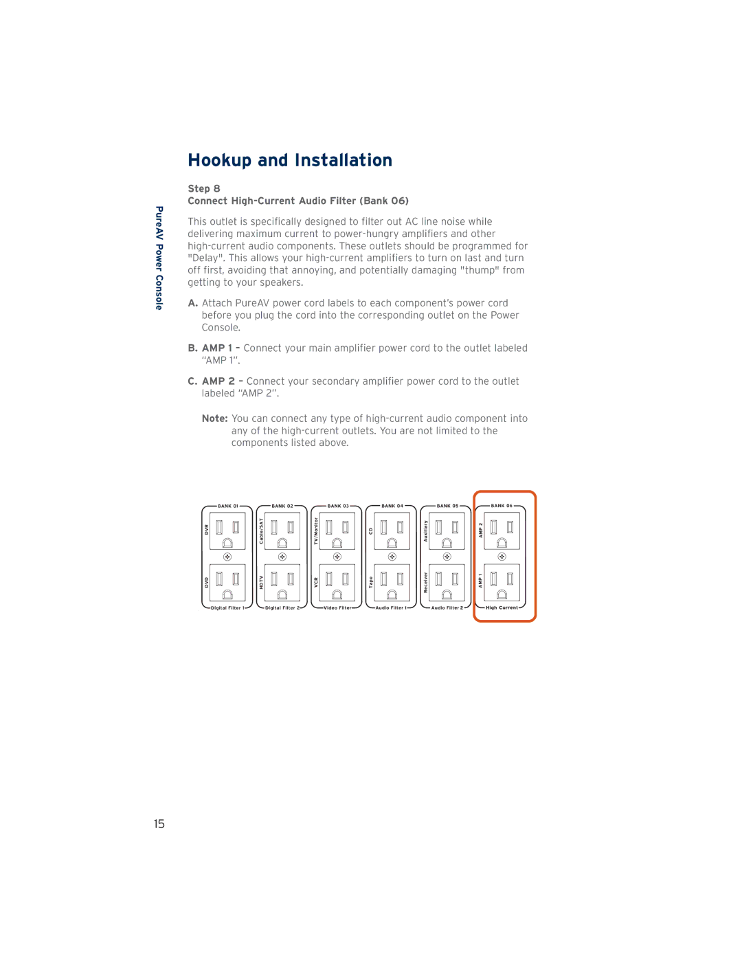 Belkin PF60, AP41300-12 user manual Step Connect High-Current Audio Filter Bank 