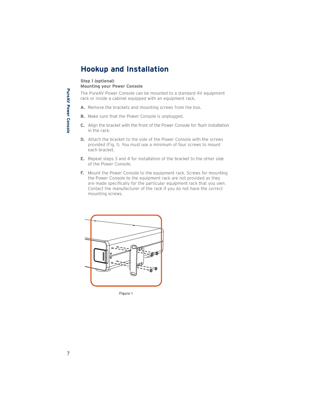 Belkin PF60, AP41300-12 user manual Hookup and Installation, Optional Mounting your Power Console 