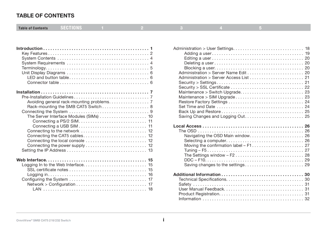 Belkin PM00019 -F1DP2XXA manual Table of Contents 