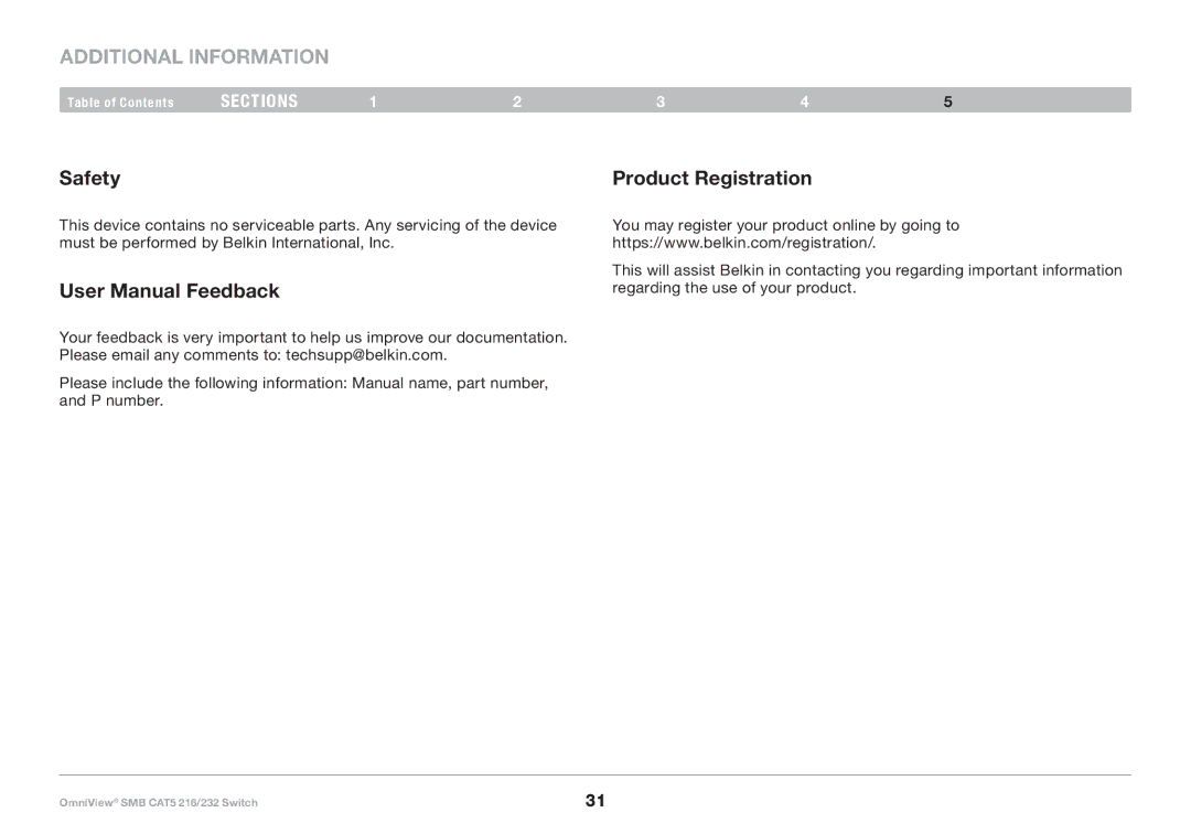 Belkin PM00019 -F1DP2XXA manual Safety, Product Registration 