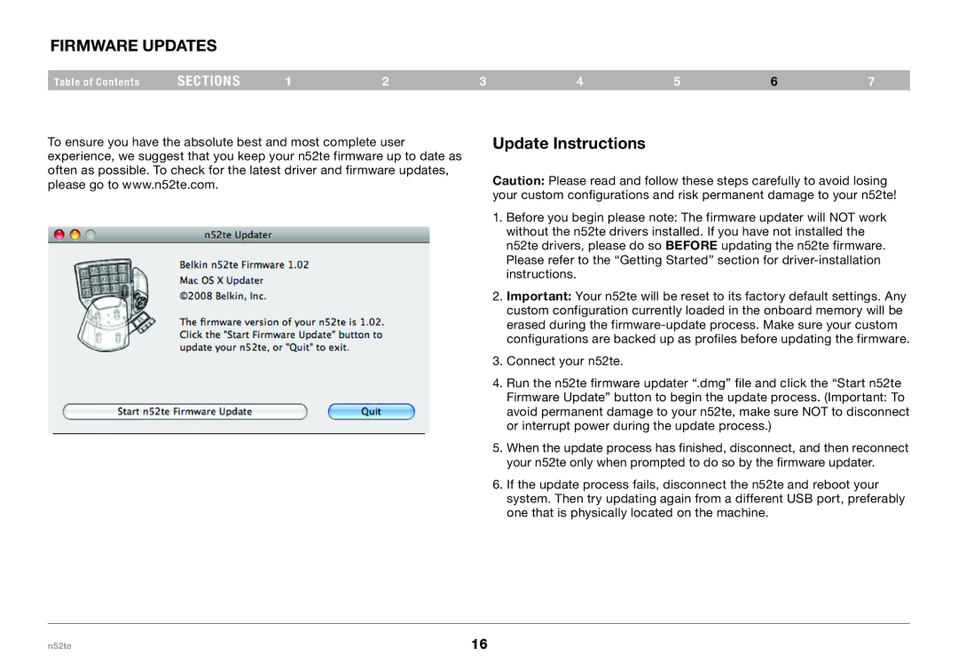 Belkin PM00173, F8GFPC200 user manual FIRMware updates, Update Instructions 