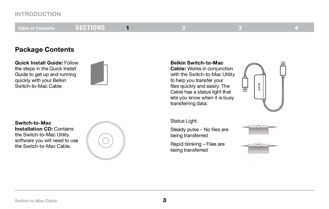 Belkin PM00760-A F4U001 manual Package Contents 