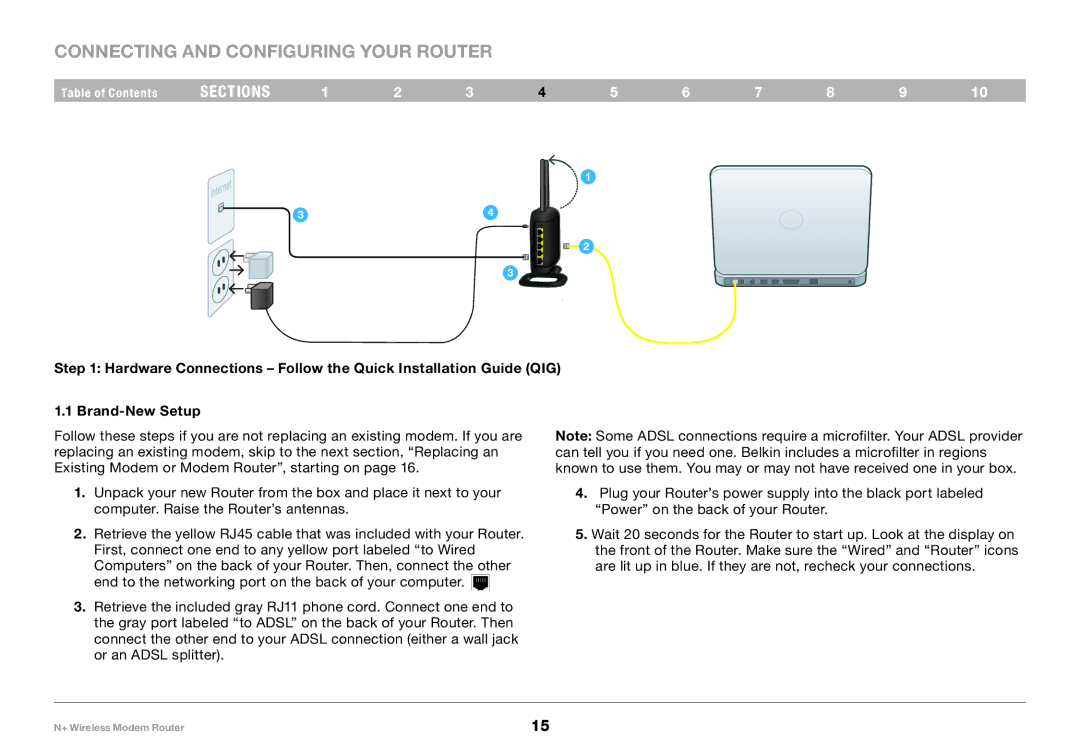 Belkin PM00781EA F5D8635-4 user manual Connecting and Configuring your Router 