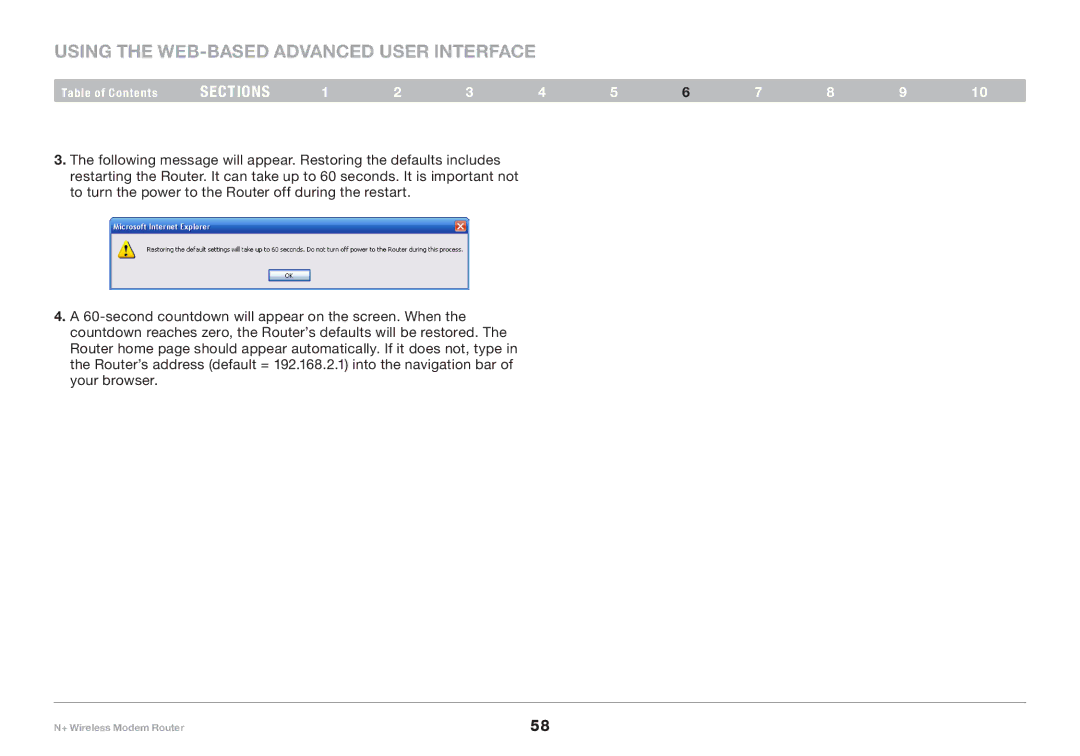 Belkin PM00781EA F5D8635-4 user manual Using the Web-Based Advanced User Interface 