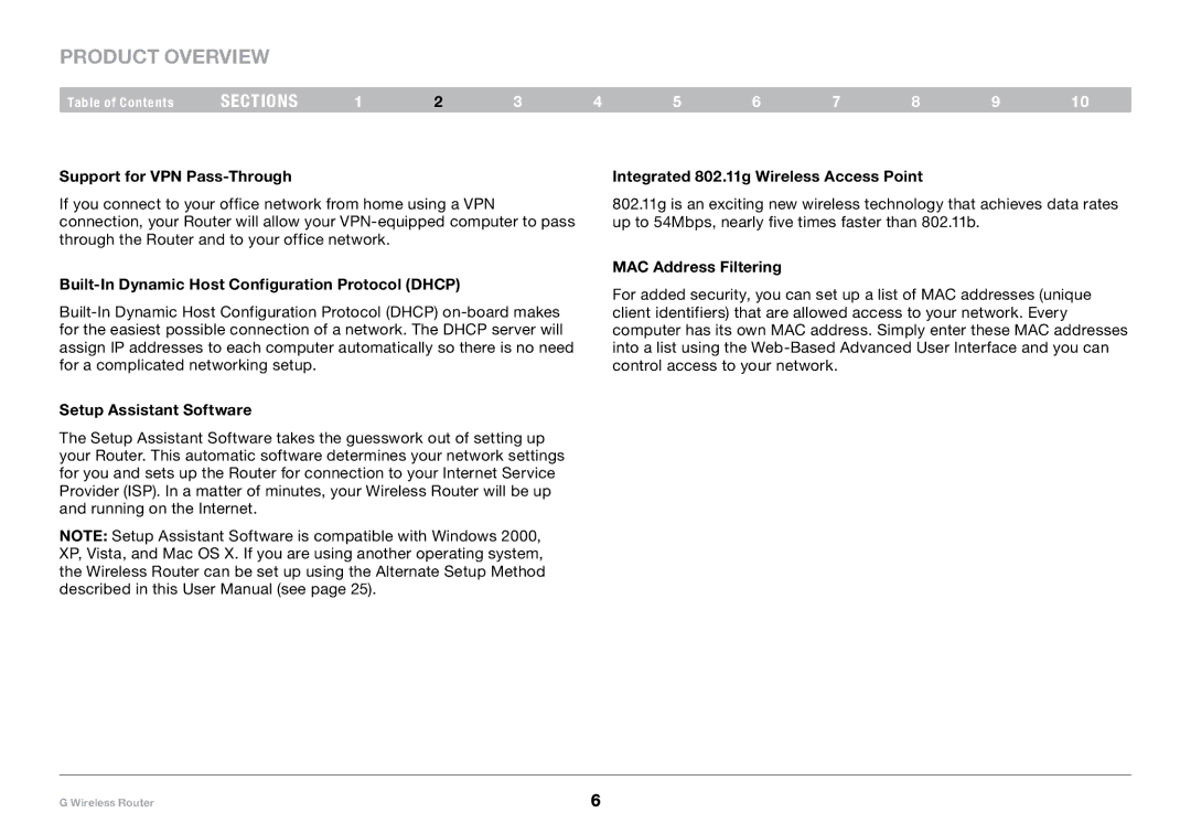 Belkin PM01110-A user manual Product Overview 