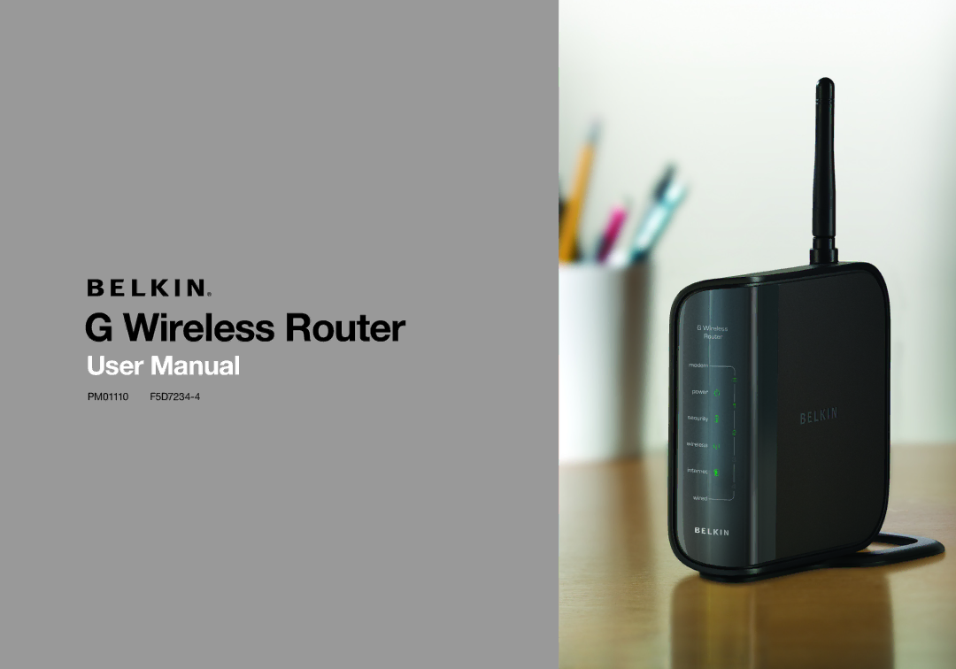 Belkin PM01110 user manual Wireless Router 