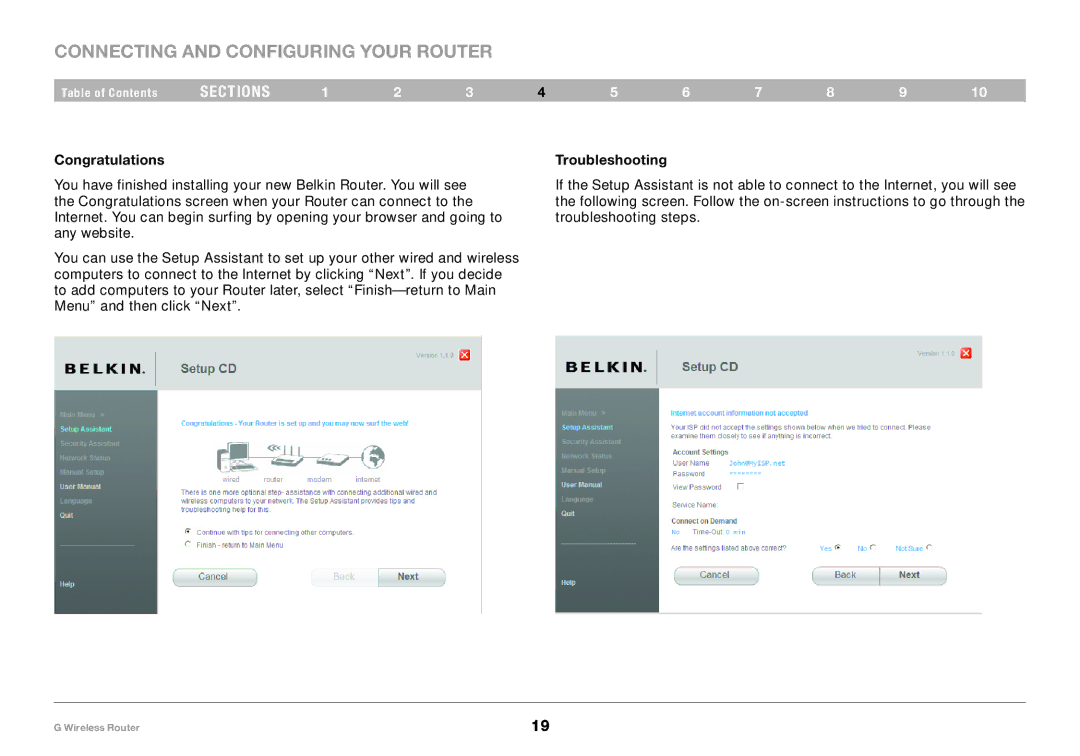 Belkin PM01110 user manual Congratulations Troubleshooting 