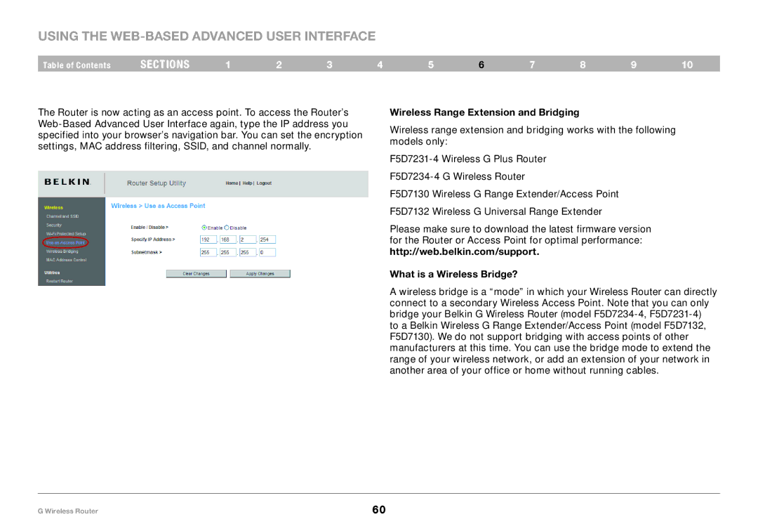 Belkin PM01110 user manual Wireless Range Extension and Bridging, What is a Wireless Bridge? 