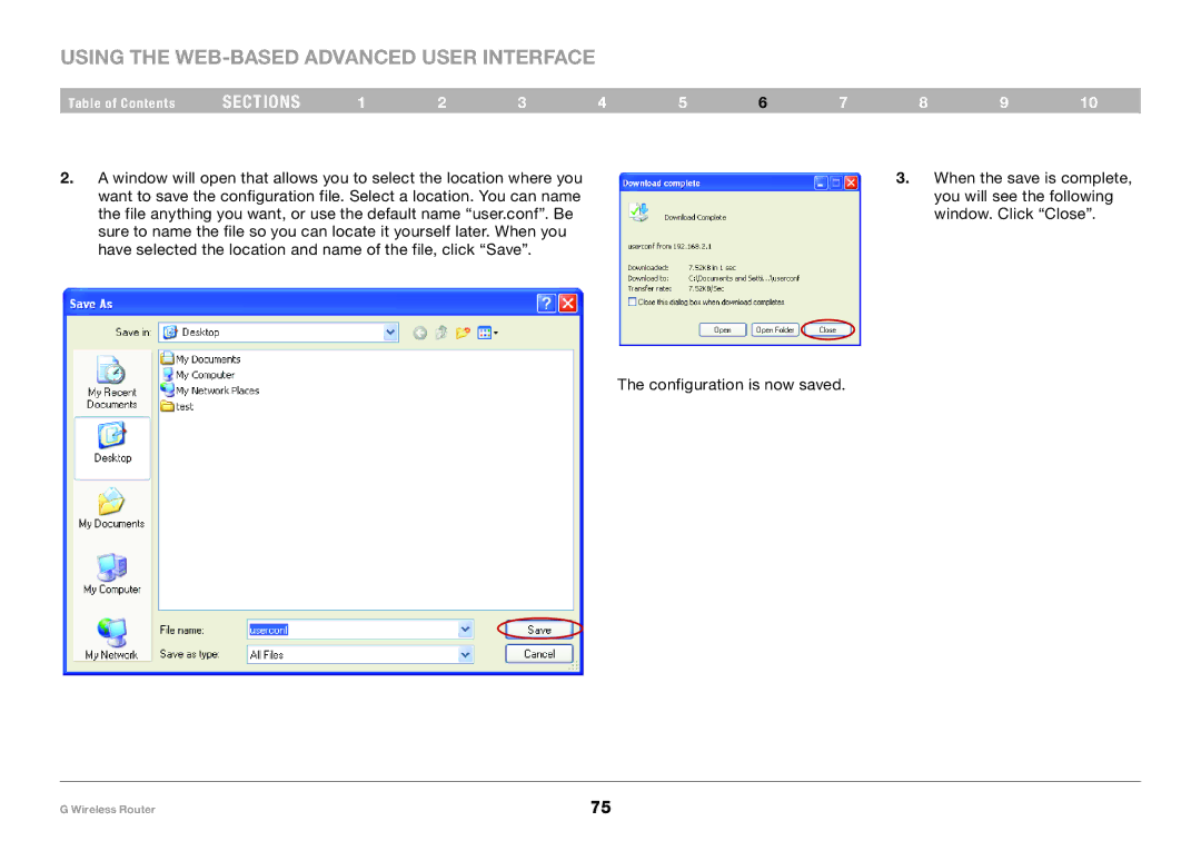 Belkin PM01110 user manual Using the Web-Based Advanced User Interface 