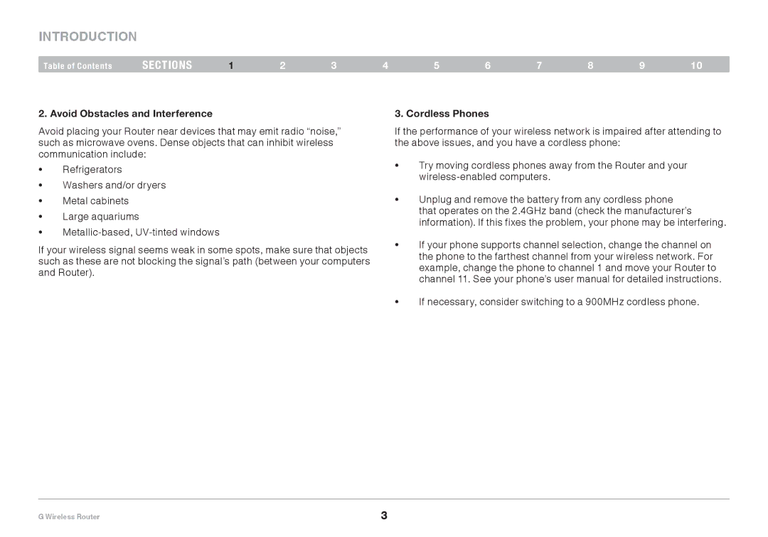 Belkin PM01110EA user manual Avoid Obstacles and Interference, Cordless Phones 