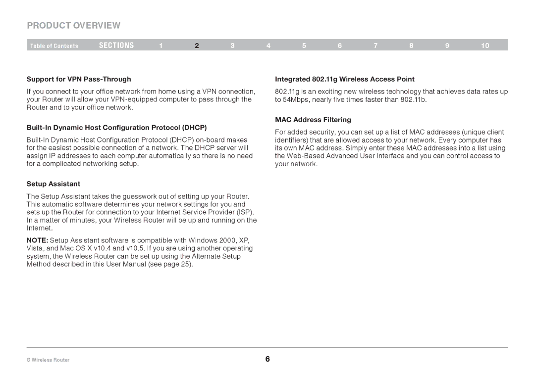 Belkin PM01110EA user manual Product Overview 