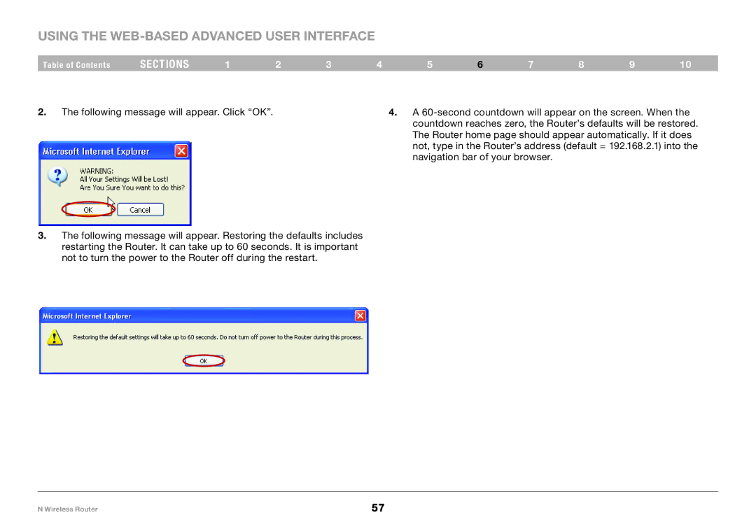 Belkin PM01122EA-B user manual Using the Web-Based Advanced User Interface 