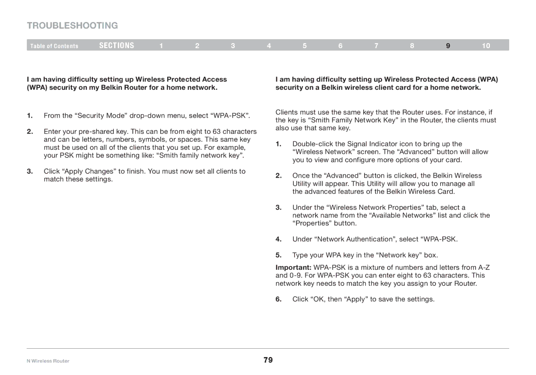 Belkin PM01122EA user manual Troubleshooting 