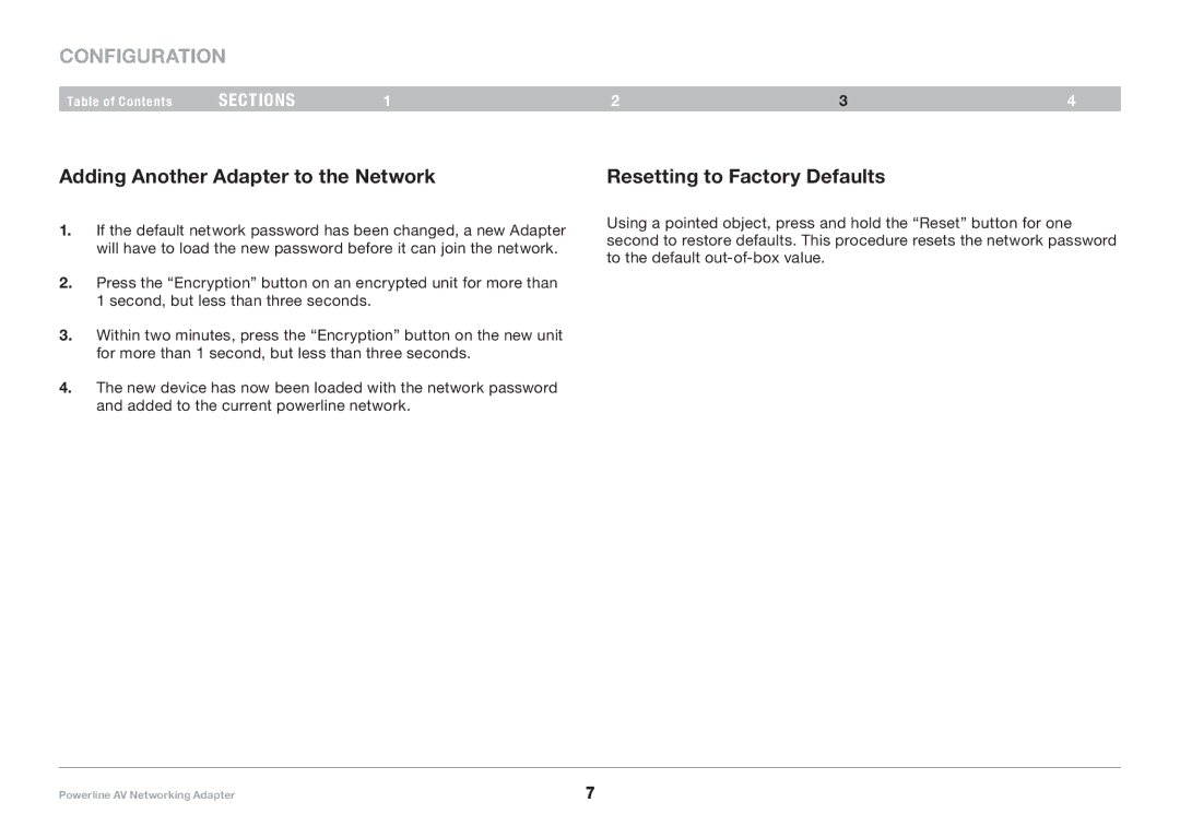 Belkin PM01146EA-A F5D4047V2 manual Configuration 