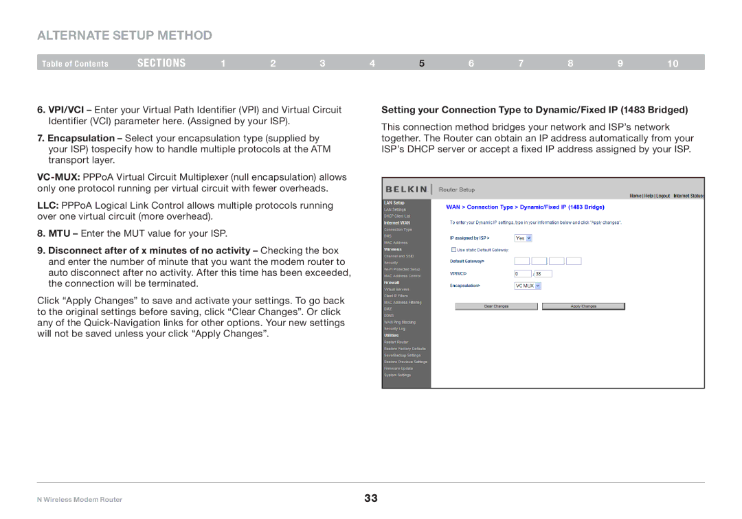 Belkin PM01527ea F5D8636-4 user manual Alternate Setup Method 