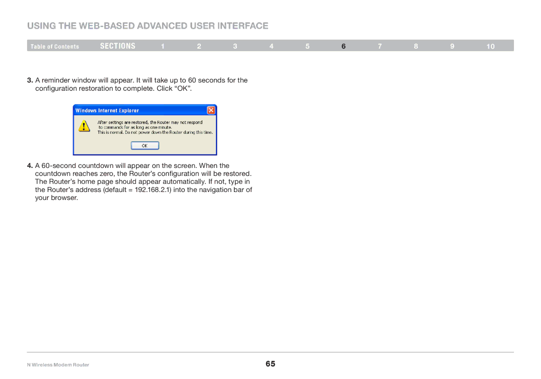 Belkin PM01527ea F5D8636-4 user manual Using the Web-Based Advanced User Interface 