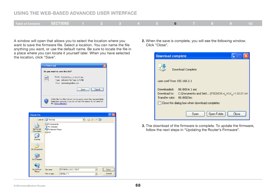 Belkin PM01527ea F5D8636-4 user manual Using the Web-Based Advanced User Interface 