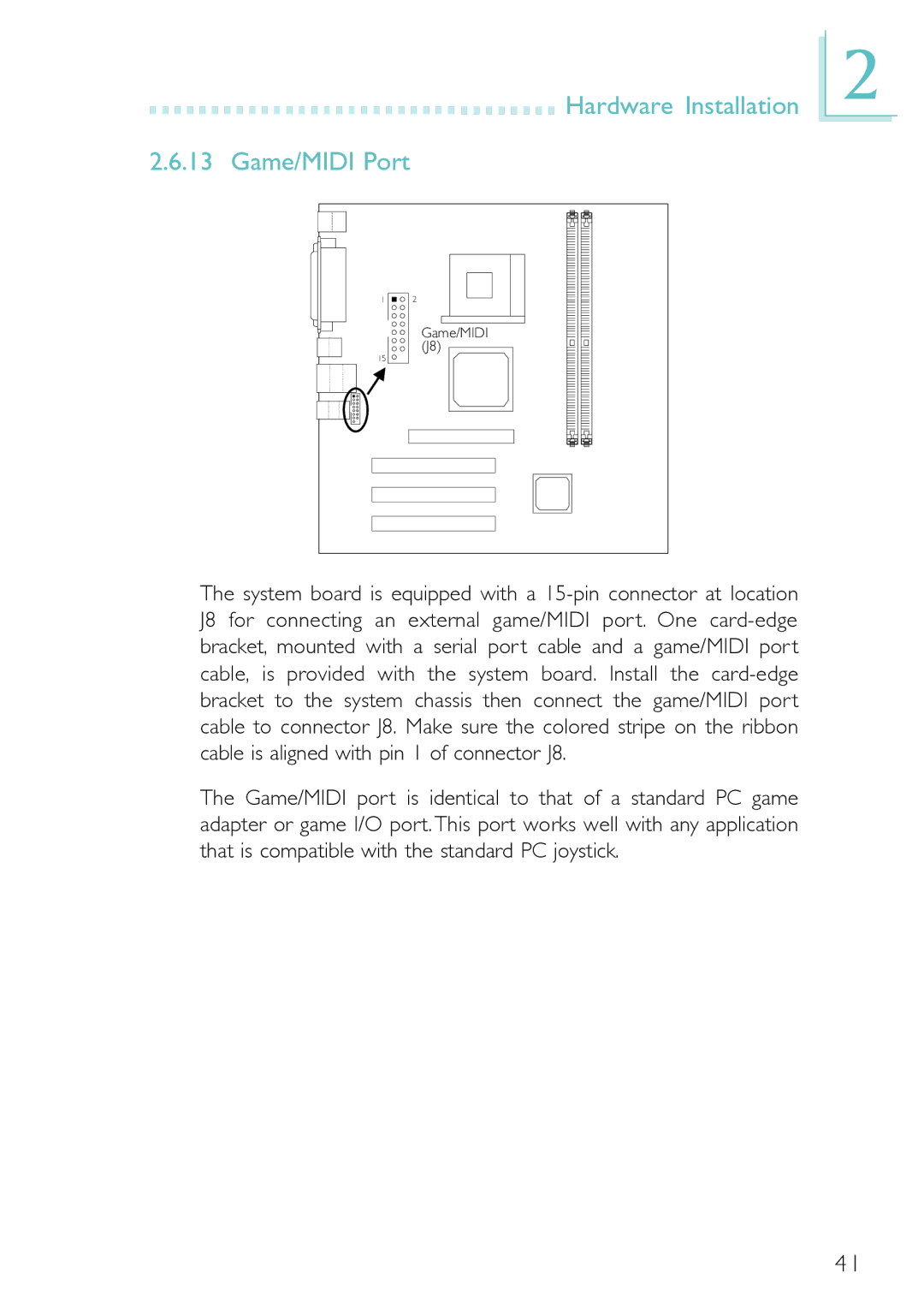 Belkin PM11-EC/RAMA, PM11-EL/RAMA, PM11-UL/RAMA manual Hardware Installation Game/MIDI Port 