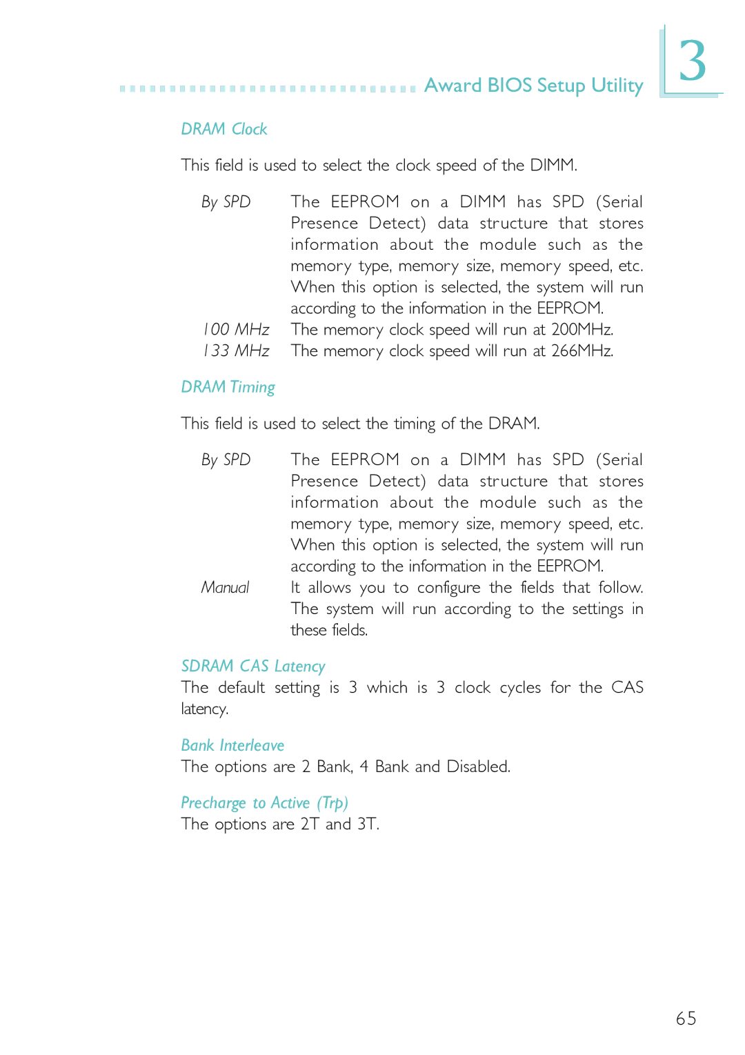 Belkin PM11-EC/RAMA, PM11-EL/RAMA Dram Clock, Dram Timing, Sdram CAS Latency, Bank Interleave, Precharge to Active Trp 