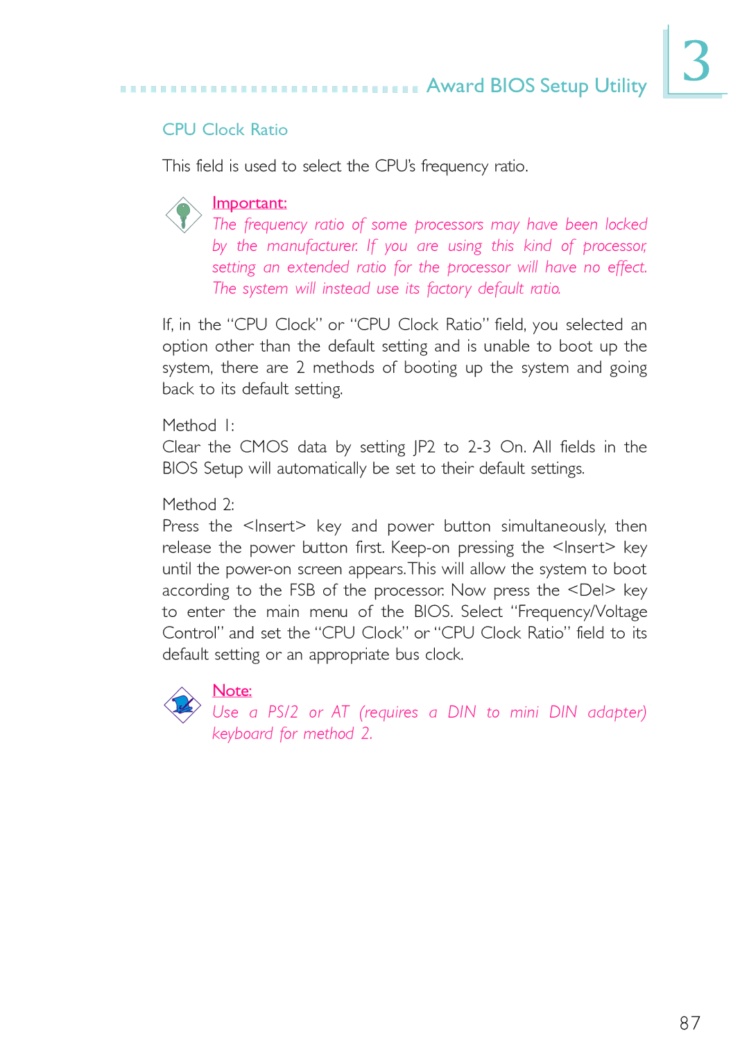 Belkin PM11-EL/RAMA, PM11-UL/RAMA, PM11-EC/RAMA CPU Clock Ratio, This field is used to select the CPU’s frequency ratio 