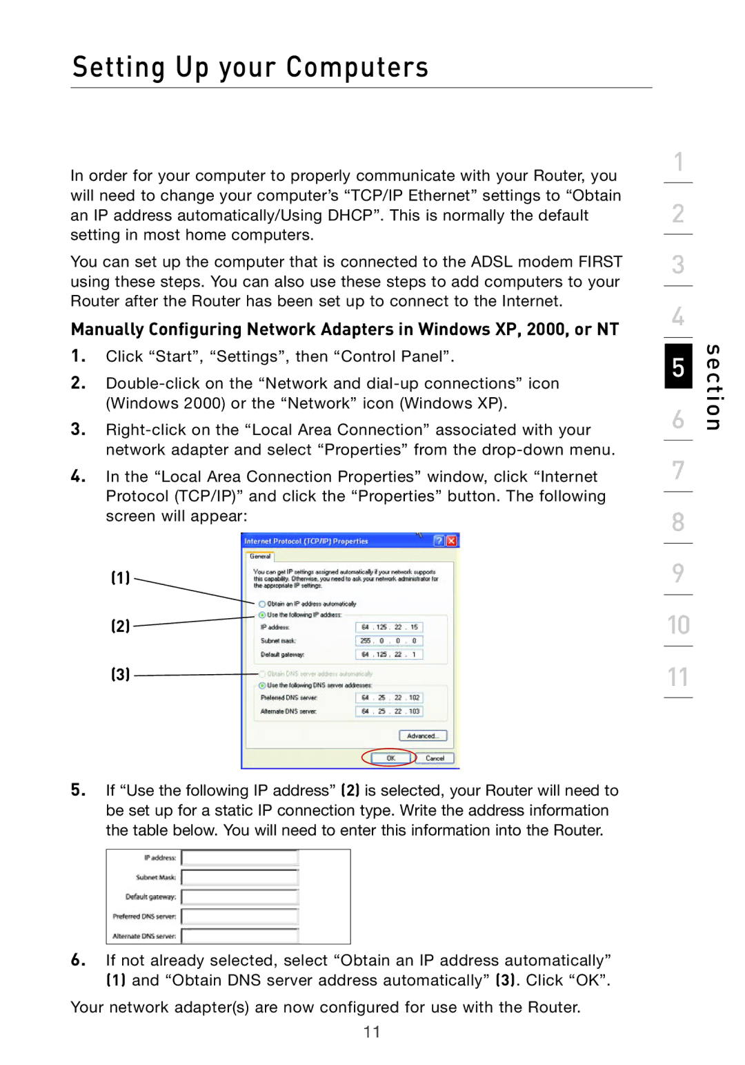 Belkin Pre-N manual Setting Up your Computers 